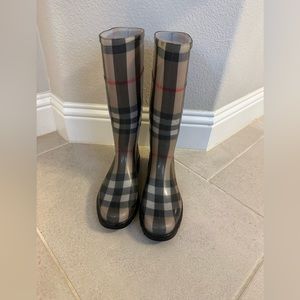 Burberry rain boots